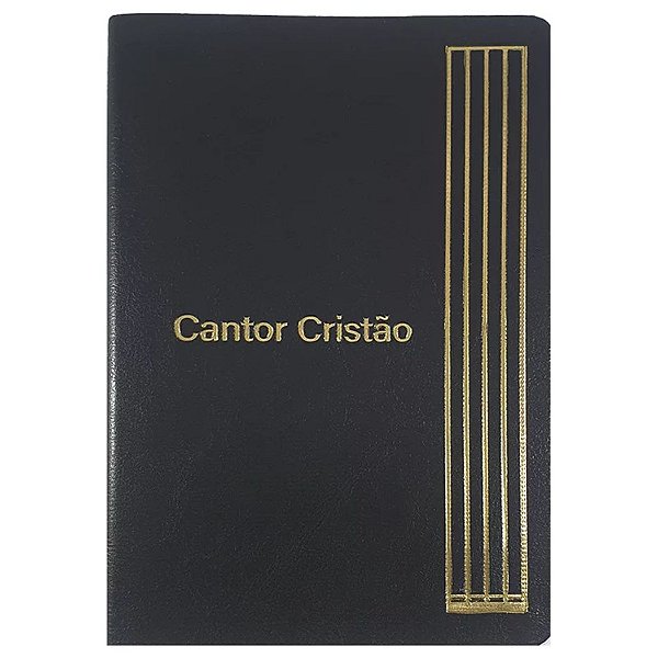 Cantor Cristão Grande com Letra - Luxo Preta