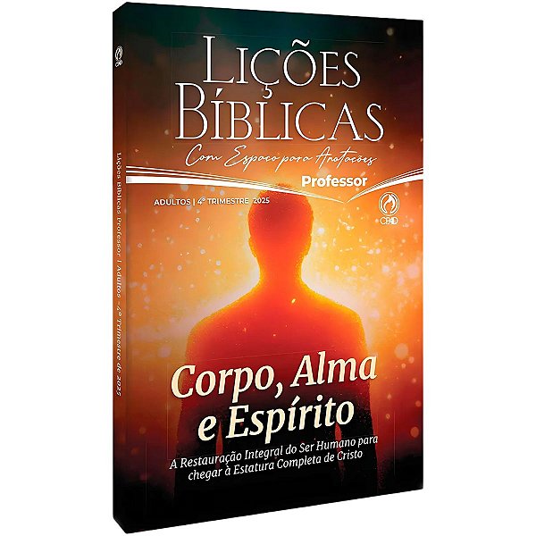 Revista Escola Dominical Adultos  Capa Dura -  4º TRIMESTRE DE 2025 - Professor