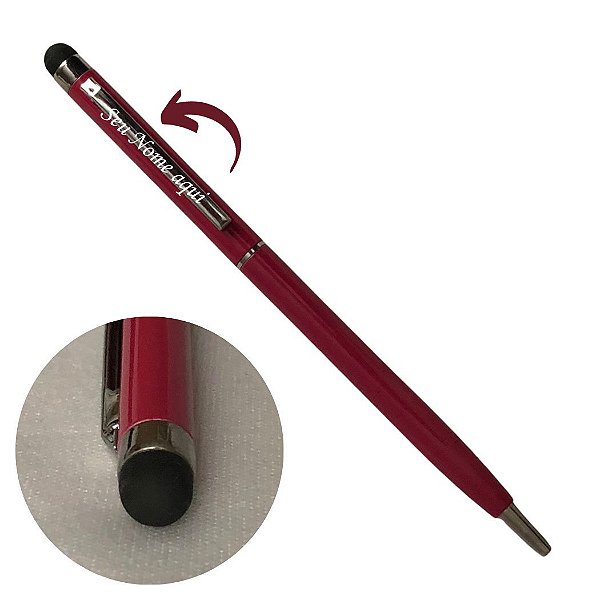 Caneta Metal Touch - Personalizada com Nome - Pink