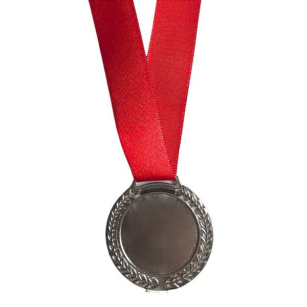 Medalha de Metal Personalizada com Nome - Prata