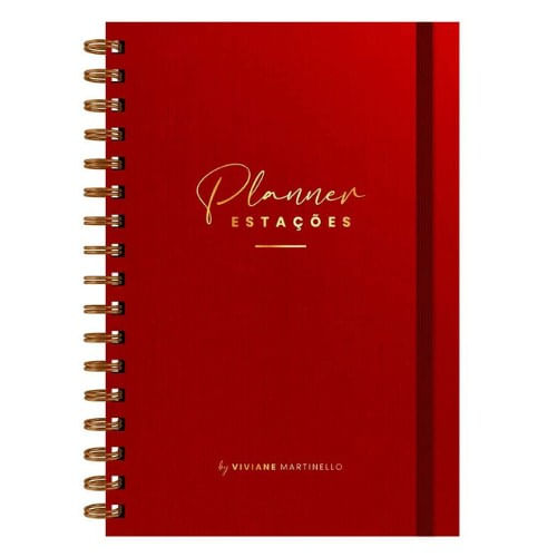 Planner Estações Vermelho - Viviane Martinello  - Vida #20AnosDe100%
