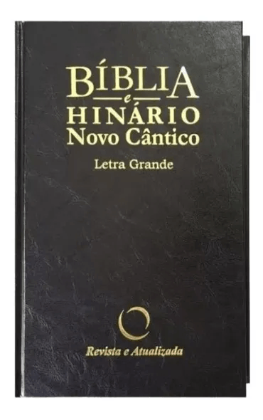 Bíblia e Hinário Novo Cântico - RA - Letra Gigante, Capa Dura - Preta