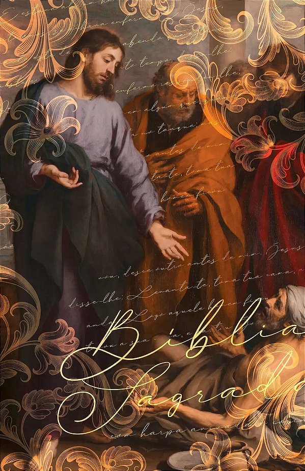 Bíblia Sagrada RC, Jesus cura, Harpa avivada e corinhos  - Capa Dura - Sankto