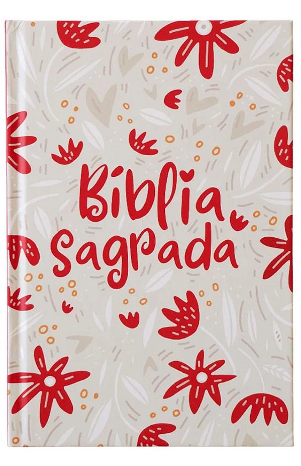Bíblia Sagrada NVT, Jardim da Vida Creme - Capa Dura
