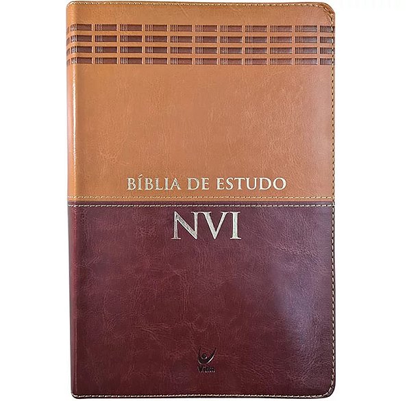 Bíblia de Estudo NVI - Vida - Luxo Marrom e Caramelo #20AnosDe100%