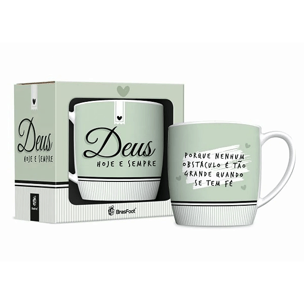 Caneca de Porcelana - Deus Hoje e Sempre