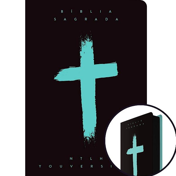 Bíblia Sagrada YouVersion NTLH, Sankto - Cruz Menta - Capa Dura