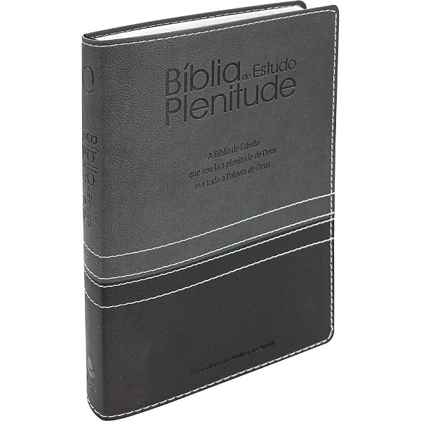 Bíblia de Estudo Plenitude RA - C/ Índice - Cinza e Chumbo - SBB