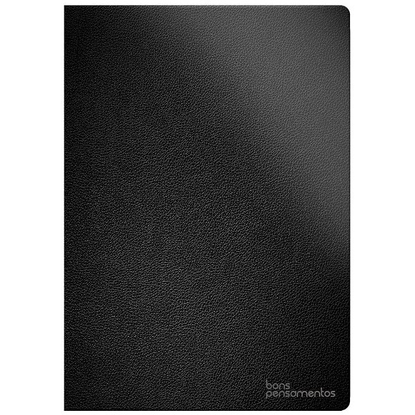 Caderno de Anotações - Bons Pensamentos - Capa Dura - Preto