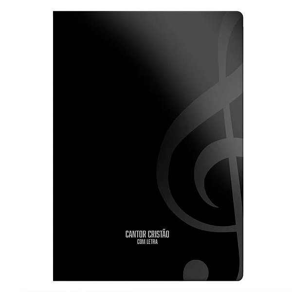Cantor Cristão Com Letra - Brochura - Médio - Preto