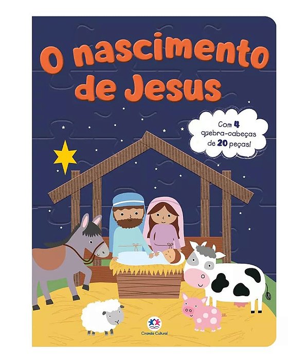 Livro Quebra-Cabeça, O Nascimento de Jesus - Ciranda Cultural