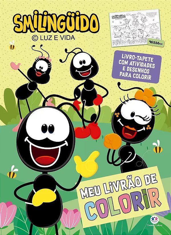 Meu Livrão de Colorir Smilinguido, Livro Tapete - Luz e Vida