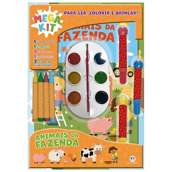 Mega Kit: Animais da Fazenda - Ciranda Cultural