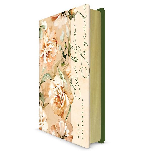 Bíblia YouVersion NTLH - Floral Rosé - Capa Dura - Sankto