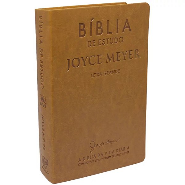 Bíblia de Estudo Joyce Meyer - A Bíblia da Vida Diária - Letra Grande - Mostarda - Bello