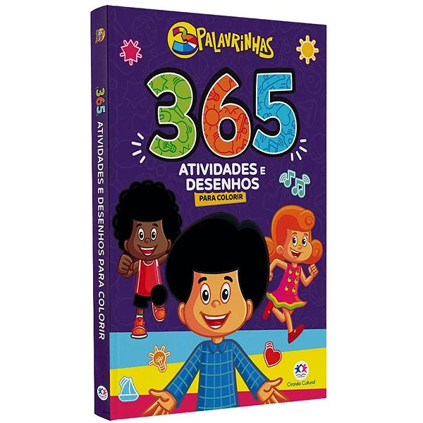 365 Atividades e Desenhos Para Colorir - 3 Palavrinhas - Ciranda Cultural