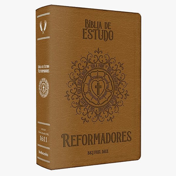 Bíblia de Estudo Reformadores,  King James Fiel 1611 - Caramelo