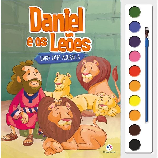 Livro Com Aquarela - Daniel e os Leões - Ciranda Cultural
