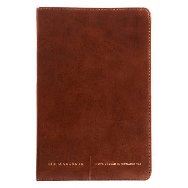 Bíblia NVI - Slim - Luxo Marrom - Thomas Nelson (Couro Soft) #20AnosDe100%