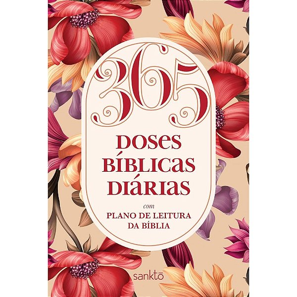365 Doses Bíblicas Diárias - Capa Dura Floral Rosé - Sankto
