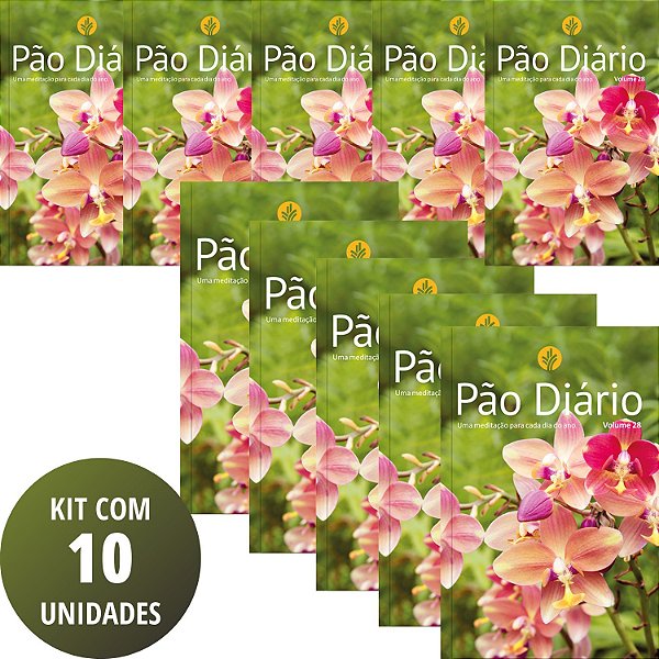 Kit 10 UN Pão Diário - Flores - Volume 28 - Edição 2025