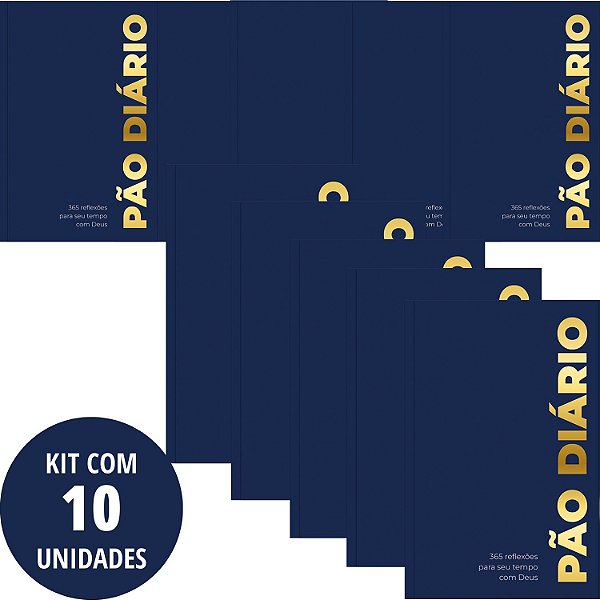 Kit 10 UN Pão Diário - Azul - Volume 28 - Edição 2025