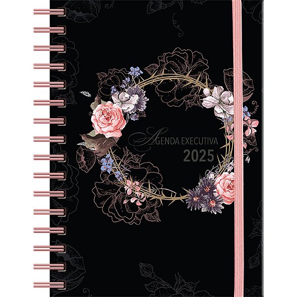 Agenda Executiva 2025 - Flores - Capa Dura - Pão Diário