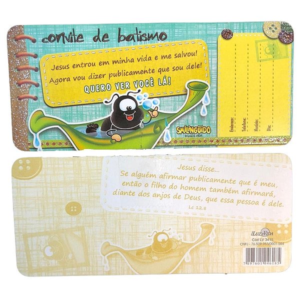 Convite Smilinguido para o Batismo