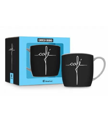 Caneca de Porcelana - Fé Amor e Gratidão