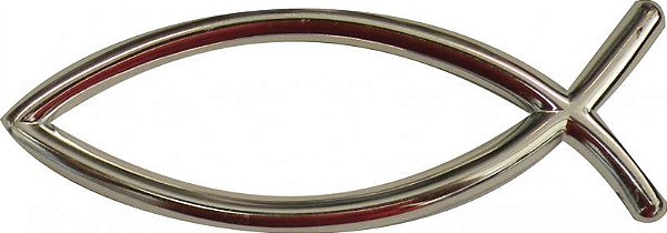 Adesivo Peixe Metálico Dourado - Para Carro ou Moto