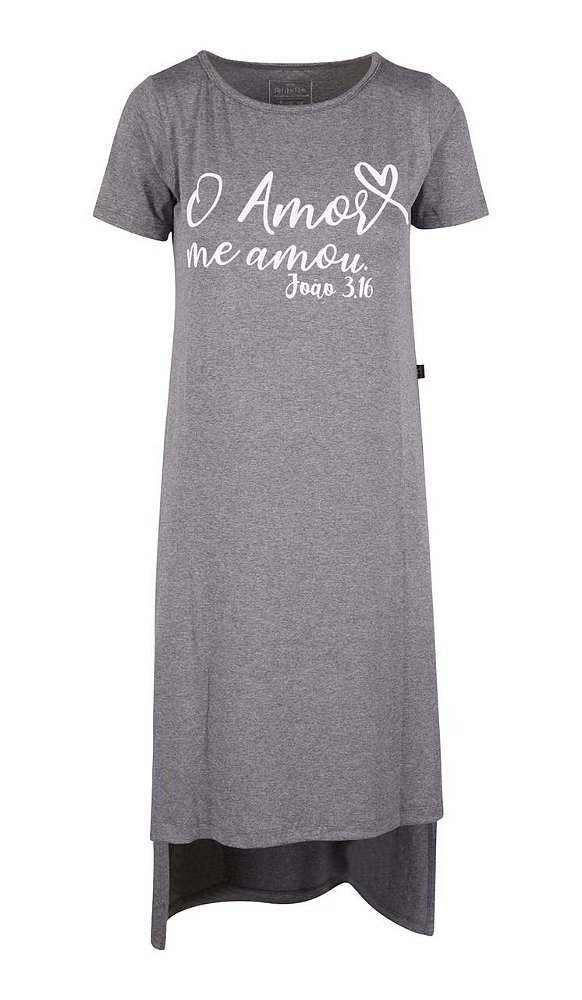 Vestido Malha - O Amor Me Amou Cinza