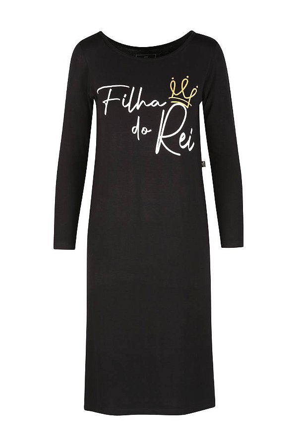Vestido Manga Longa Filha do Rei Preto