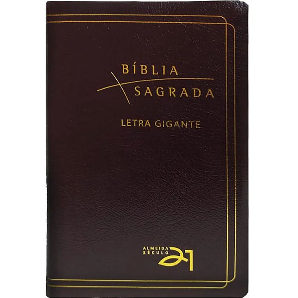 Bíblia Almeida Século 21 - Couro Bonded - Letra Gigante