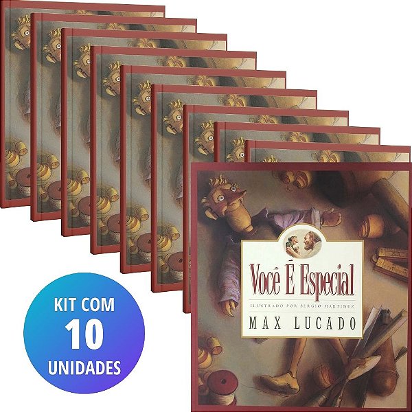 Kit Você é Especial, Max Lucado - (10 unidades) #Exclusivo100Cristão #20AnosDe100%