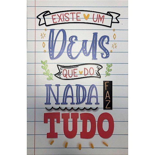 Quadro MDF Grande - Existe um Deus  - Quadro MDF Grande - Existe um Deus