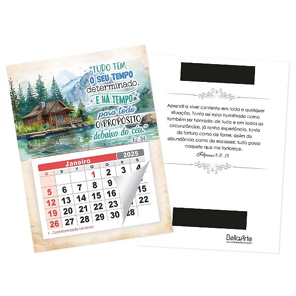 Calendário Postal 2026 - Com Imã - BellaArte