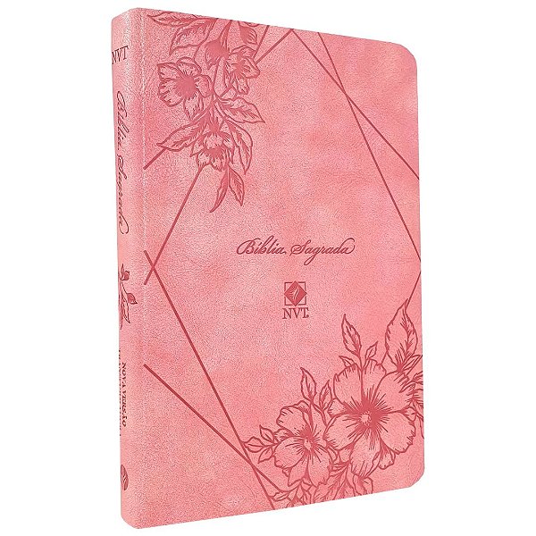 Bíblia NVT - Luxo Rosa - Salmão - Pão Diário