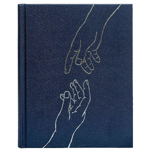 Bíblia NVI - C/ Espaço Para Anotações - Capa Dura Tecido Azul - Mãos que Oram - Thomas Nelson