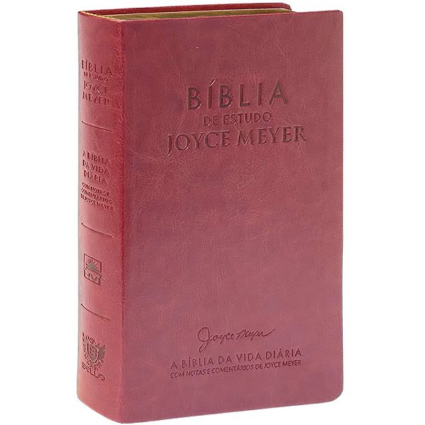 Bíblia de Estudo Joyce Meyer - A Bíblia da Vida Diária - Luxo - Marsala - Bello