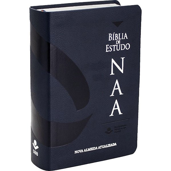 Bíblia de Estudo NAA - Luxo Azul Aston - Médio - SBB