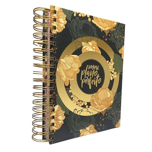 Meu Plano Perfeito - 6ª edição - Flores Dourado - Capa Dura - Thomas Nelson