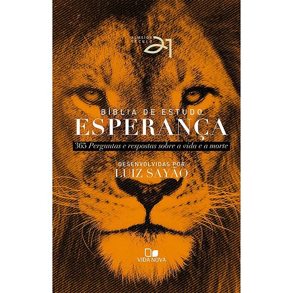 Bíblia de estudo Esperança Almeida Século 21 - Capa Dura - Leão - Vida Nova