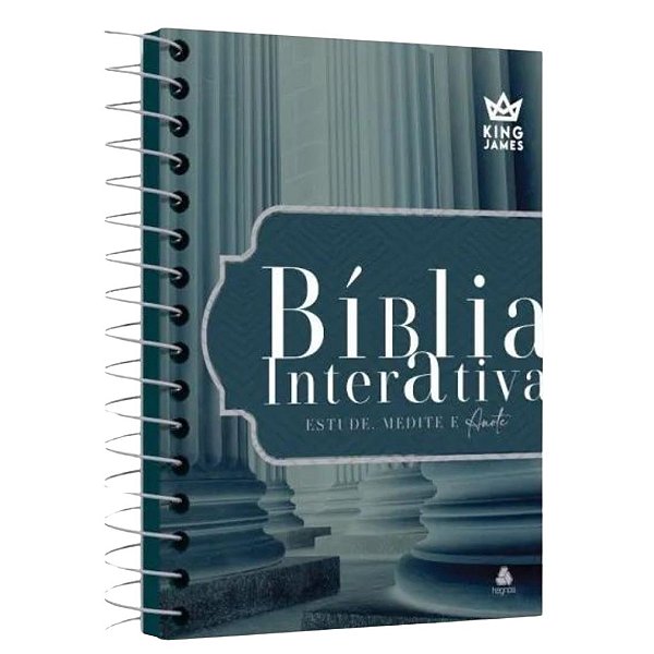 Bíblia Interativa - Estude, Medite e Anote - King James - Capa Amparo - Espiral - Hagnos