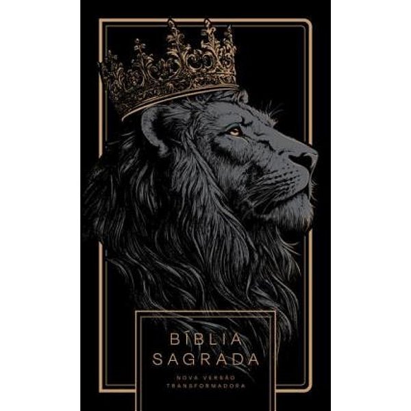 Bíblia NVT - Leão All Black - Capa Dura - Edição Limitada - Sankto