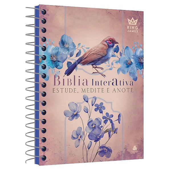 Bíblia Interativa - Estude, Medite e Anote - King James - Capa Paciência - Espiral - Hagnos