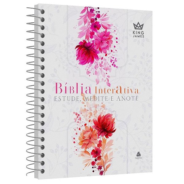 Bíblia Interativa - Estude, Medite e Anote - King James - Capa Bondade - Espiral - Hagnos