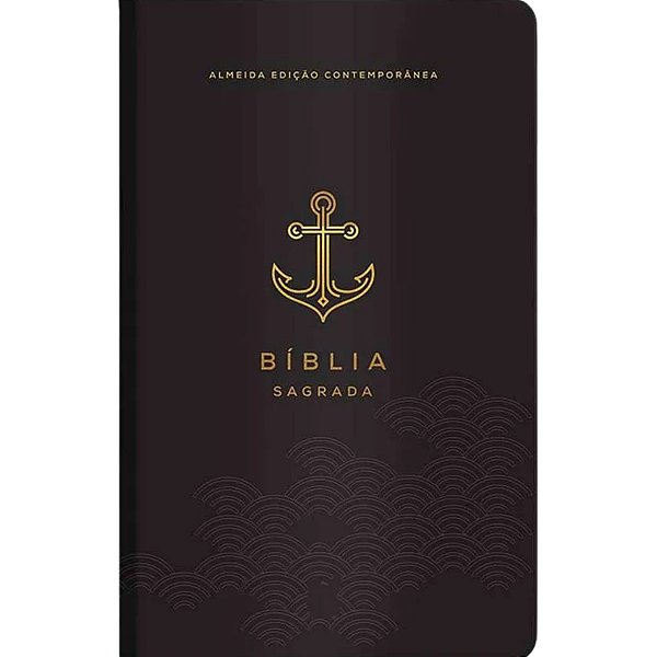 Bíblia AEC Preta Âncora  - Letra Grande - Capa Luxo - Vida