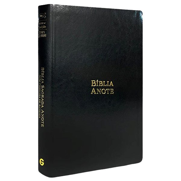 Bíblia Anote - RC - Letra Grande - Capa Luxo Preta - Geográfica