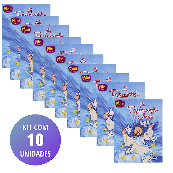 Kit Mini Bíblicos - A Ressurreição de Jesus - (10 Unidades)