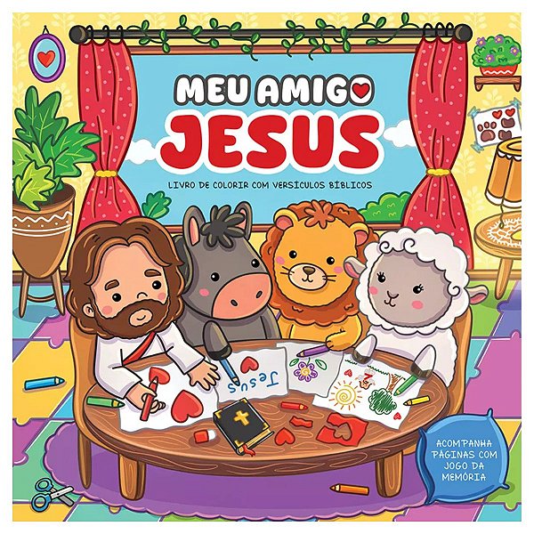 Livro de Colorir: Meu Amigo Jesus - Mundo Cristão